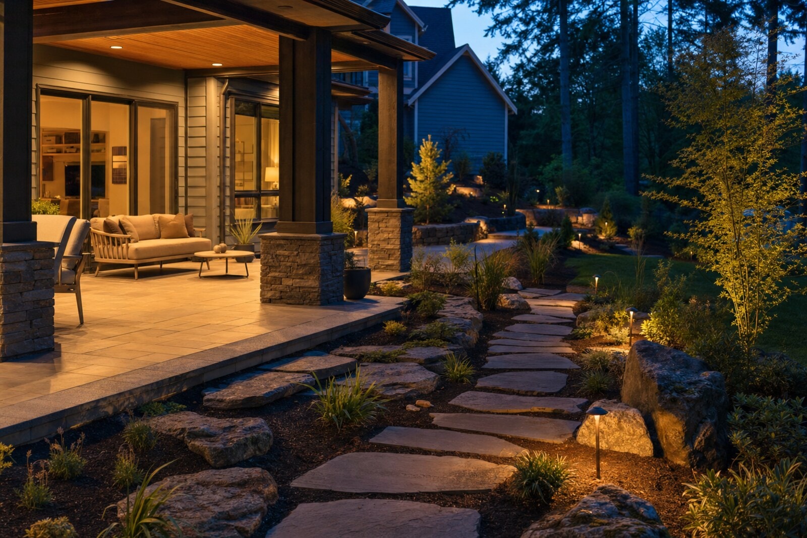Low-Voltage Landscape Lighting — Ideal Touch Landscaping, Kent WA