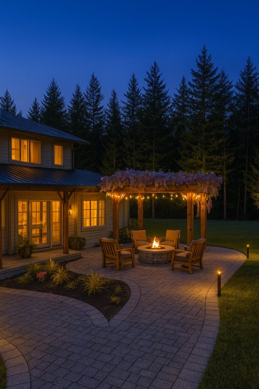 Twilight backyard build