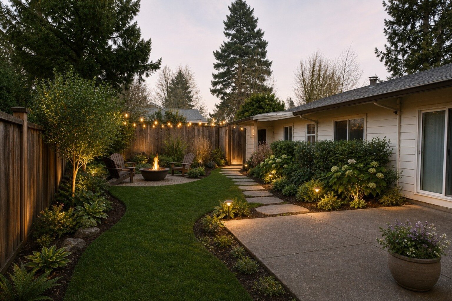 Sample yard after Garden Vision